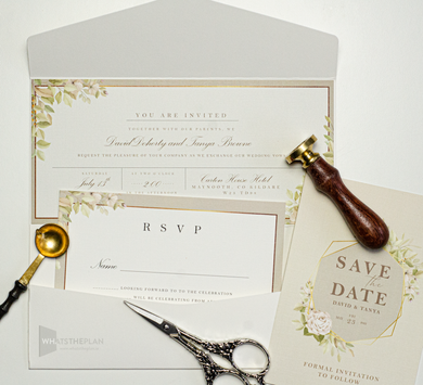 Light Green Floral Invitation