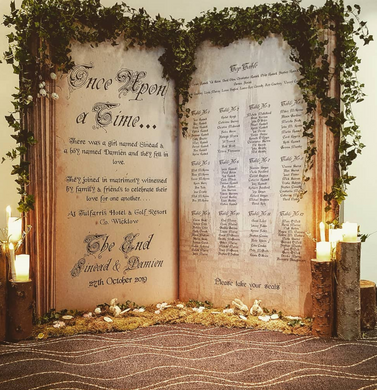 Forest Fairytale themed Table Plan - €250