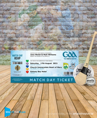 GAA Match Ticket Invite